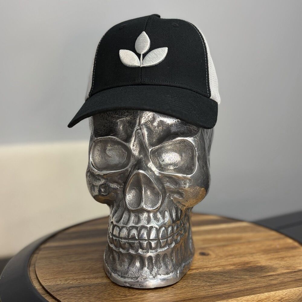 New Black White Mesh Hawthorne Gardening Co Snapback Trucker Hat Cap Rare Clean